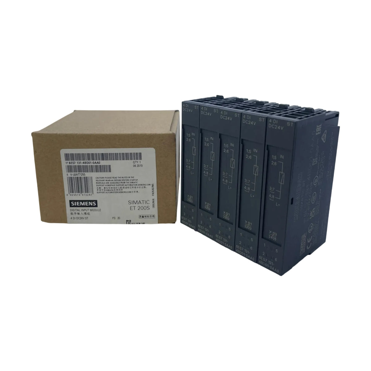 Siemens 6ES7131-4BD01-0AA0 ET200S Elektronikmodul 4DI DC24V 5 Stück
