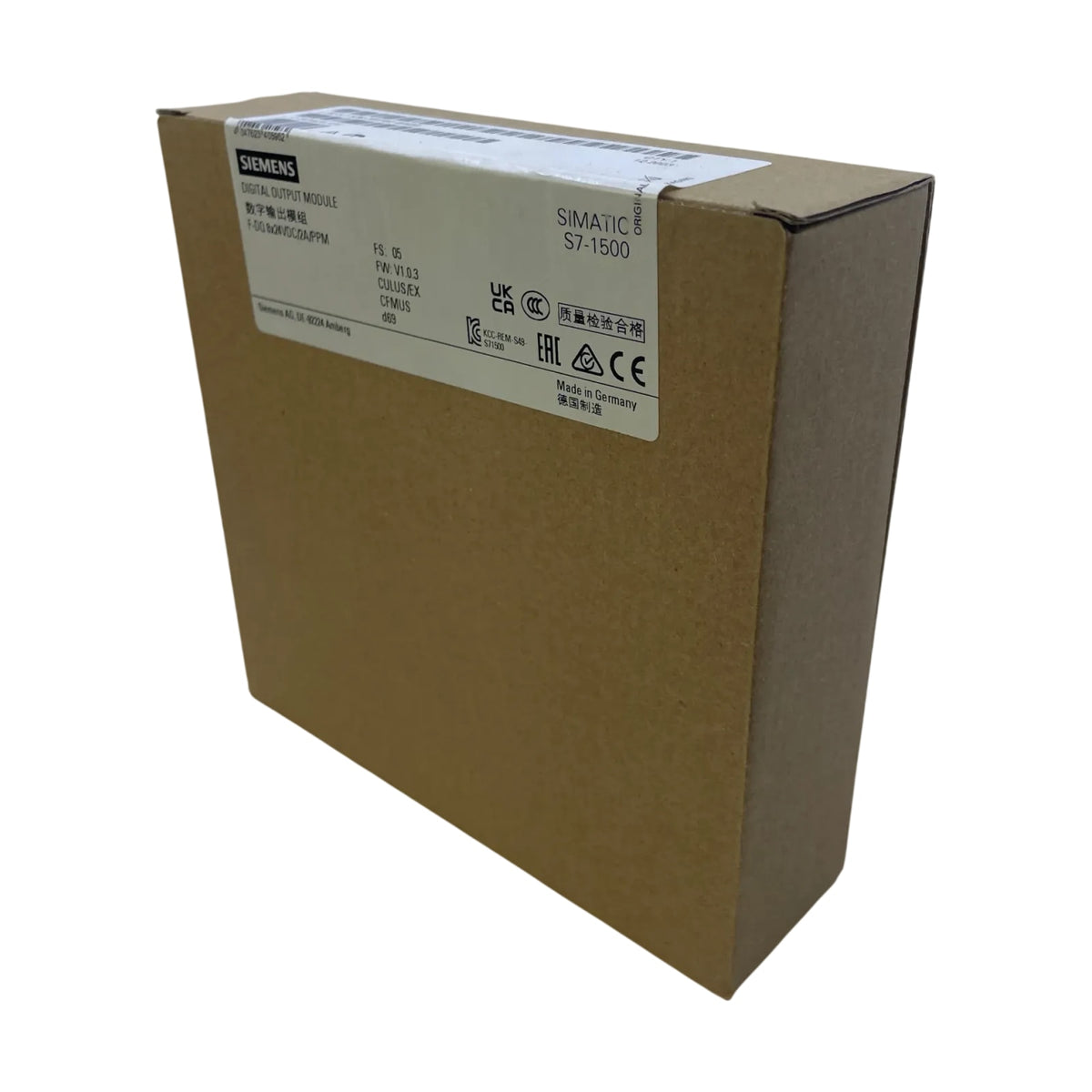 Siemens 6ES7526-2BF00-0AB0 Digitalausgabemodul S7-1500 F-DQ 8x24VDC 2A PPM