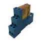 Finder 95.75 Relaissockel mit Relais 40.52 2 Wechsler 8A Hutschiene Fassung