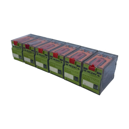 Comat Releco C7-A20 Steckrelais 2 Wechsler 10A Spule 24V AC 6 Stück