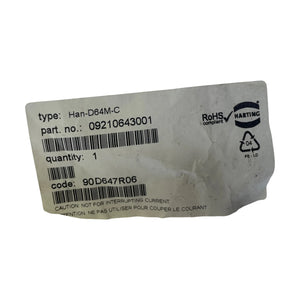 Harting Han D 64 M-C 09210643001 Stifteinsatz 64-polig Crimpanschluss