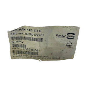 Harting Han K 4/8-BU-S 09380122701 Buchseneinsatz Han-Com 4+8+PE Schraub