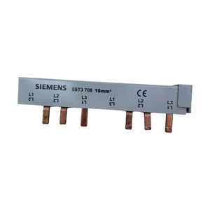 Siemens 5ST3708 Stiftsammelschiene 3-phasig 16 mm² für Leitungsschutzschalter