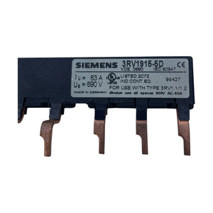 Siemens 3RV1915-5D Verbindungsstück S0/S00 für 3-Phasen-Sammelschiene 2 Stück