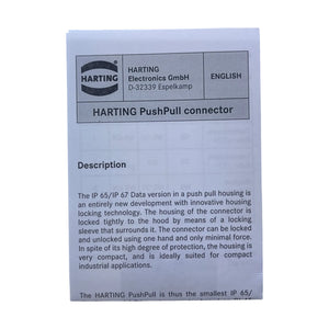 Harting PushPull RJ45 Steckverbinder Set IP65/IP67 Industrial Ethernet