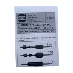 Harting RJ Industrial 10G PushPull Steckverbinder Set RJ45 IP65/IP67