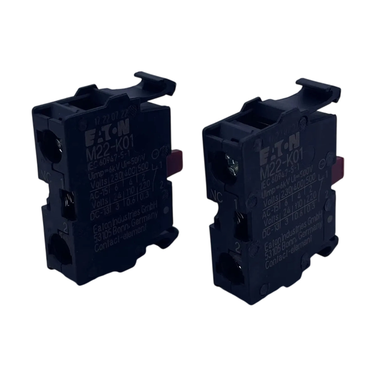 Eaton M22-K01 216378 Kontaktelement Öffner Frontbefestigung 2 Stück