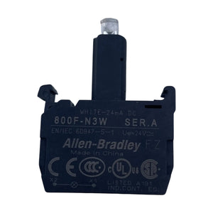 Allen Bradley 800F-N3W LED-Modul weiß 24V AC/DC 22,5 mm Serie A 3 Stück