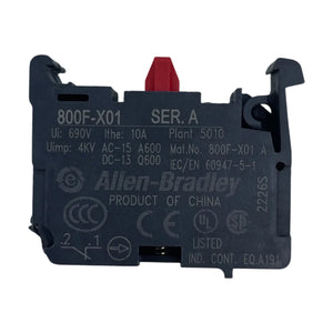 Allen Bradley 800F-X01 Kontaktblock 1 Öffner Ser. A 11 Stück