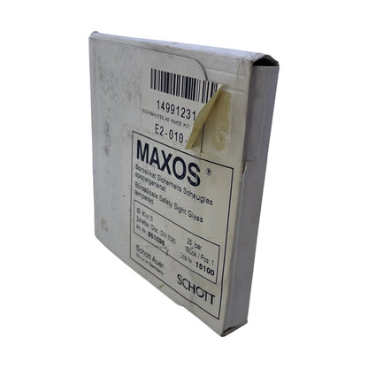 SCHOTT MAXOS 851036 Borosilikat Schauglas Ø80 x 15 mm DIN 7080 25 bar