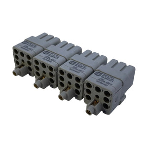 Harting Han Q 7/0-F 09120073101 Buchseneinsatz 7-polig 10A 400V 4 Stück