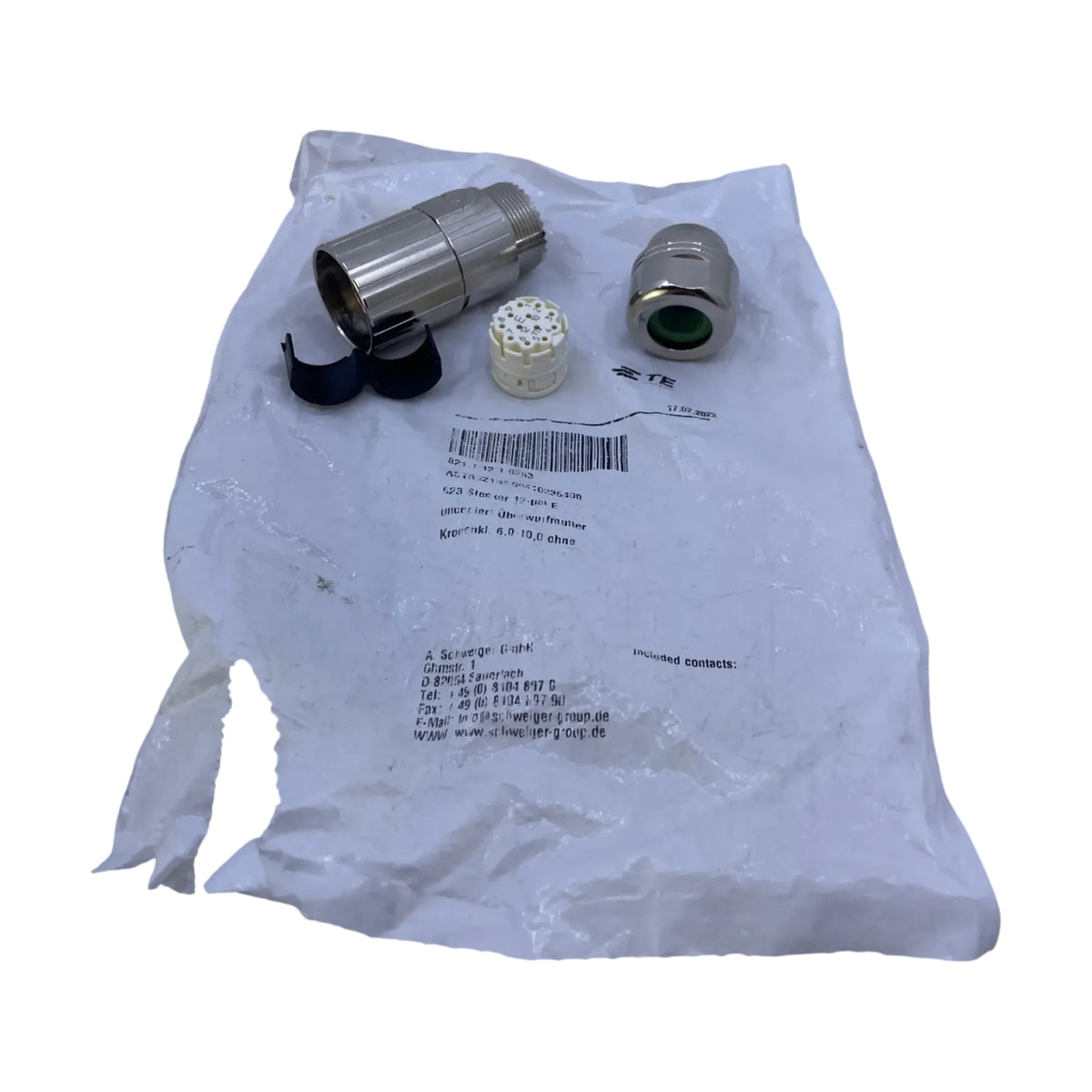 TE Intercontec ASTA021NN00410235400 Signalstecker 12-polig Serie 823
