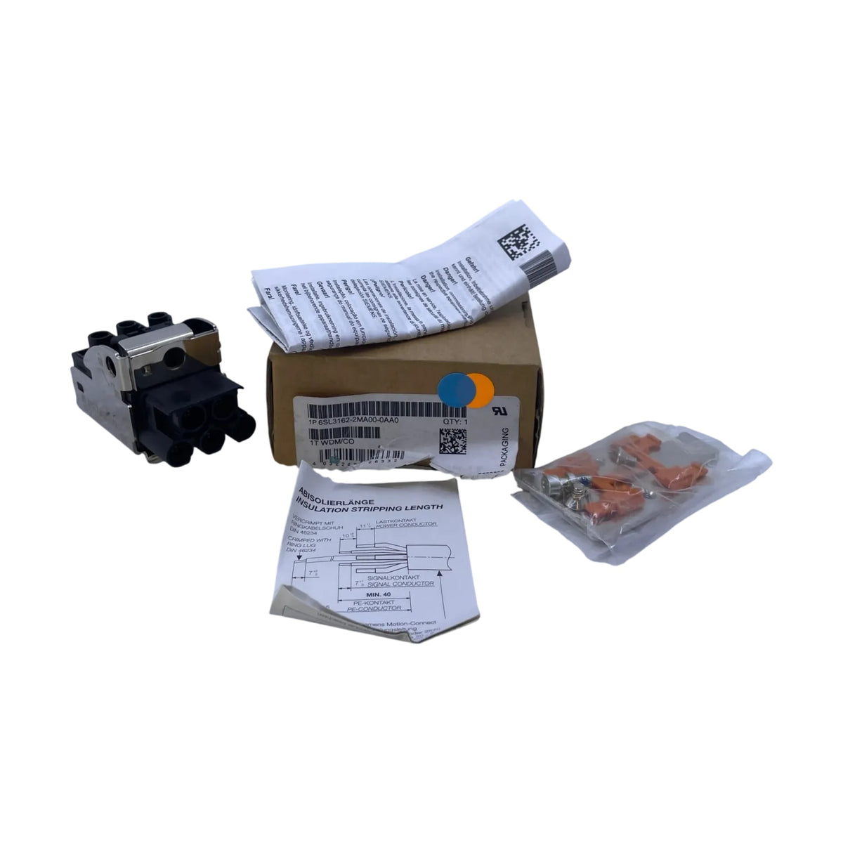 Siemens 6SL3162-2MA00-0AA0 SINAMICS S120 Leistungsstecker für Motor Module