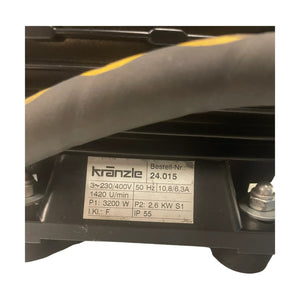 Kränzle Hochdruckpumpe Pumpenaggregat mit Motor 24.015 3 kW 400 V Grundplatte