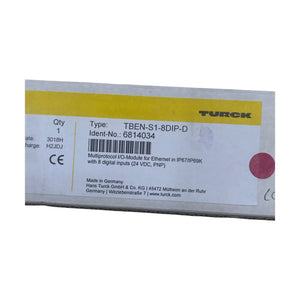 Turck TBEN-S1-8DIP-D 6814034 Kompakt-I/O-Modul 8 DI Multiprotokoll Ethernet IP67