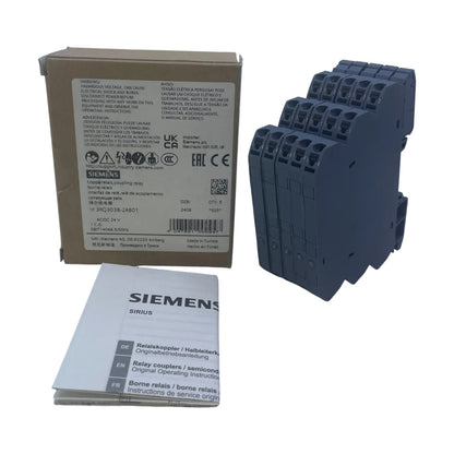 Siemens 3RQ3038-2AB01 SIRIUS Koppelrelais 24V AC/DC 1 Wechsler Gold 5 Stück