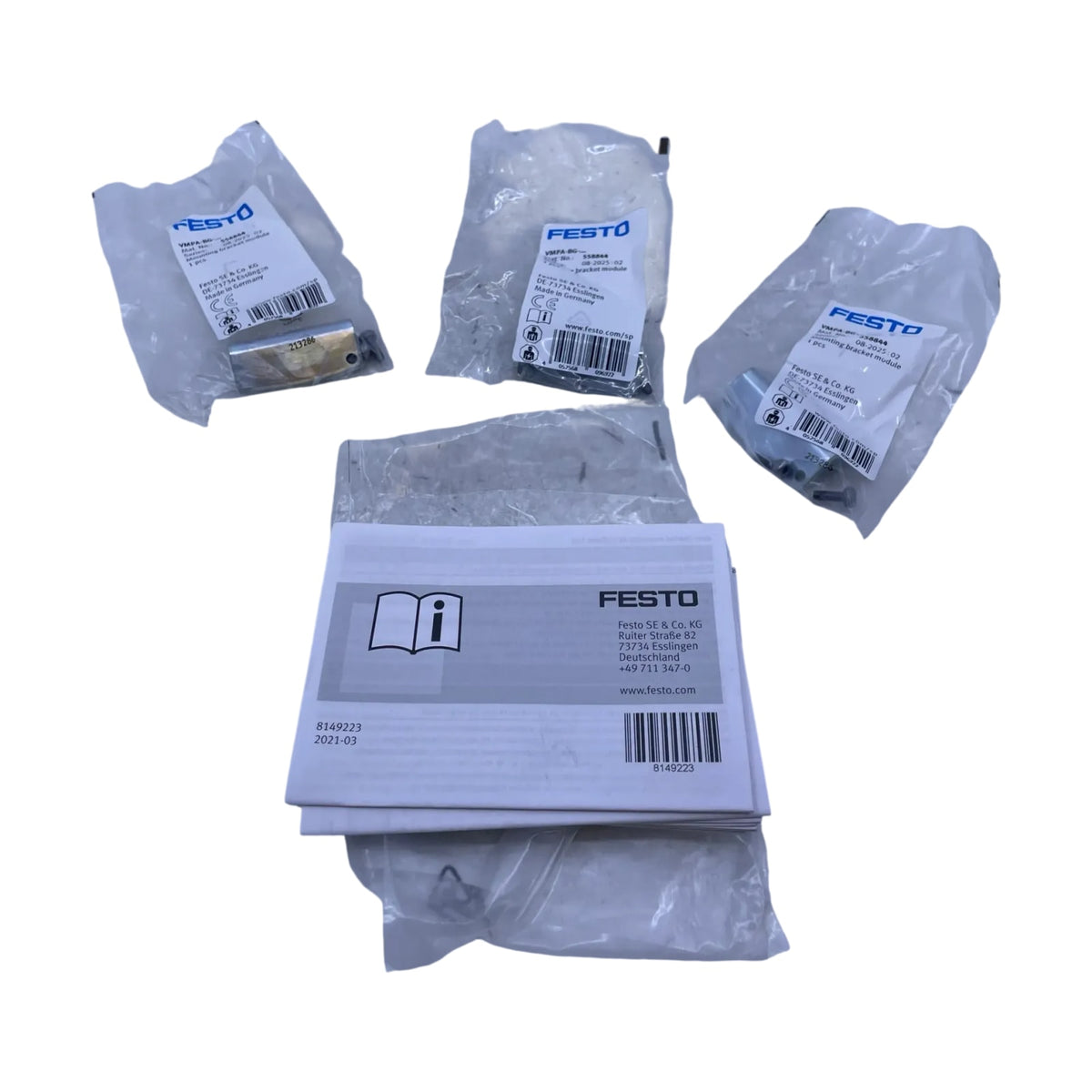 Festo VMPA-BG 558844 Befestigungswinkel-Baugruppe Ventilinsel MPA 3 Stück