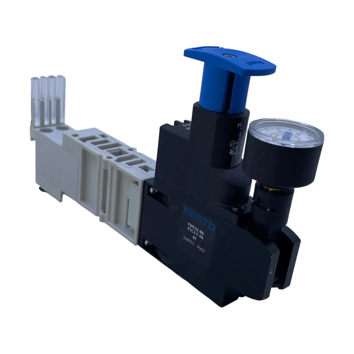 Festo VMPA2-B8-R1C2-C-06 549055 Reglerplatte mit Manometer Ventilinsel MPA2
