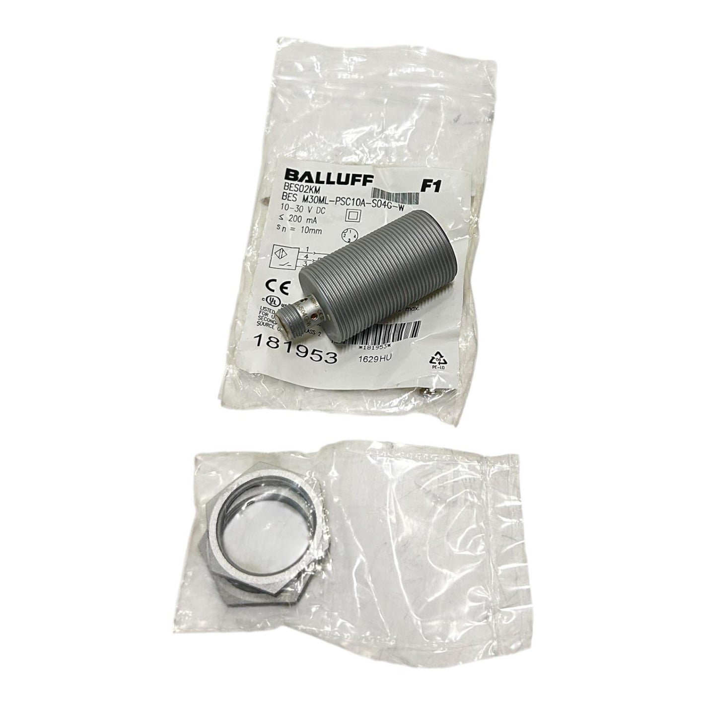 Balluff Induktiver Sensor M30x1.5 10 mm BES M30ML-PSC10A-S04G-W BES02KM Sensor