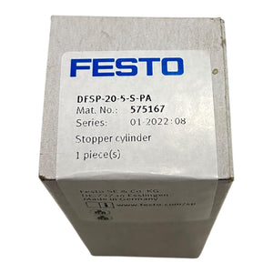 Festo Stopperzylinder Stopper Pneumatikzylinder Festo DFSP-20-5-S-PA 575167
