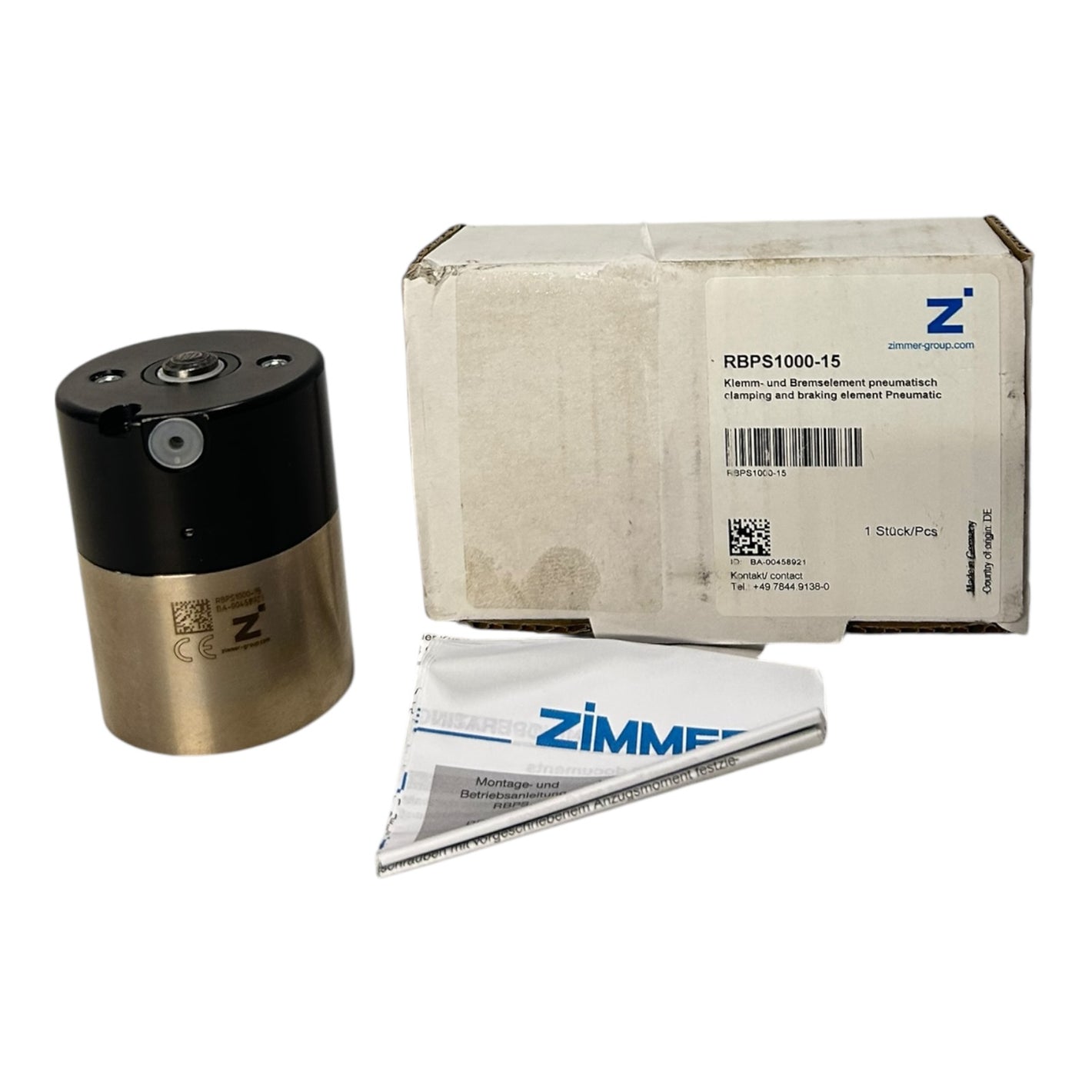 Zimmer Group Klemm- Bremselement pneumatisch RBPS1000-15 BA-00458921