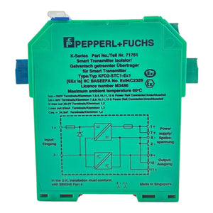 Pepperl+Fuchs Transmitter Transmitterspeisegerät Modul KFD2-STC1-Ex1 71761
