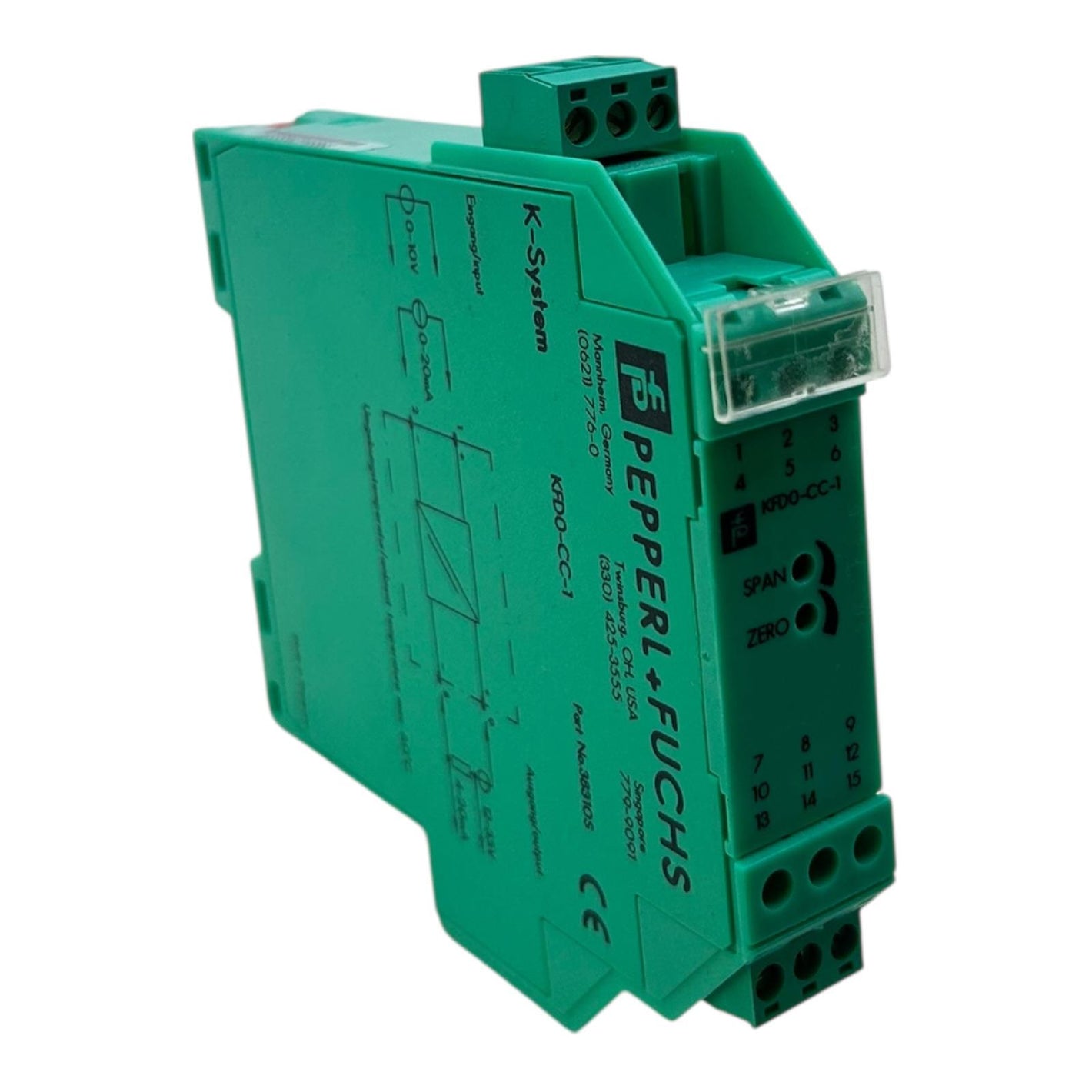Pepperl+Fuchs Strom-/Spannungsmessumformer Industrie Modul KFD0-CC-1 38310S