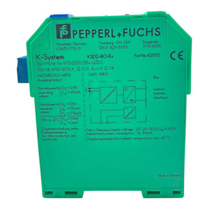 Pepperl+Fuchs Ventilsteuerbaustein KSD2-BO-Ex 42502 DC20-30V/Um=40V ca.85mA