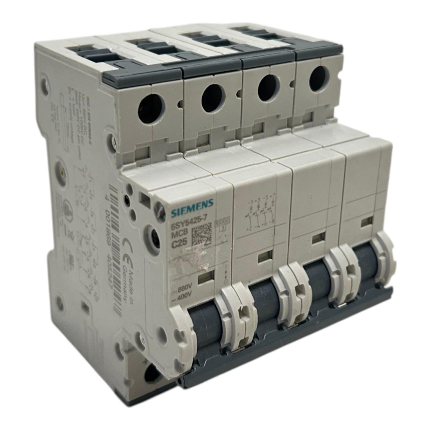 Siemens Leitungsschutzschalter Allstrom DC 880V AC 400V 10kA 4-polig 5SY5425-7