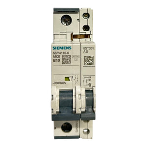 Siemens Leitungsschutzschalter 230/400V 10kA 1-polig, B, 10A, T=70mm 5SY4110-6