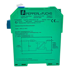 Pepperl+Fuchs Ventilsteuerbaustein Modul KFD2-SD-Ex1.36 116317 20-35V D.C