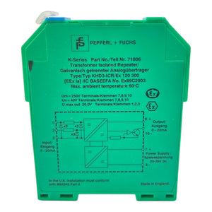 Pepperl+Fuchs Transmitterspeisegerät Modul KHD3-ICR/Ex 120300 20-35V dc