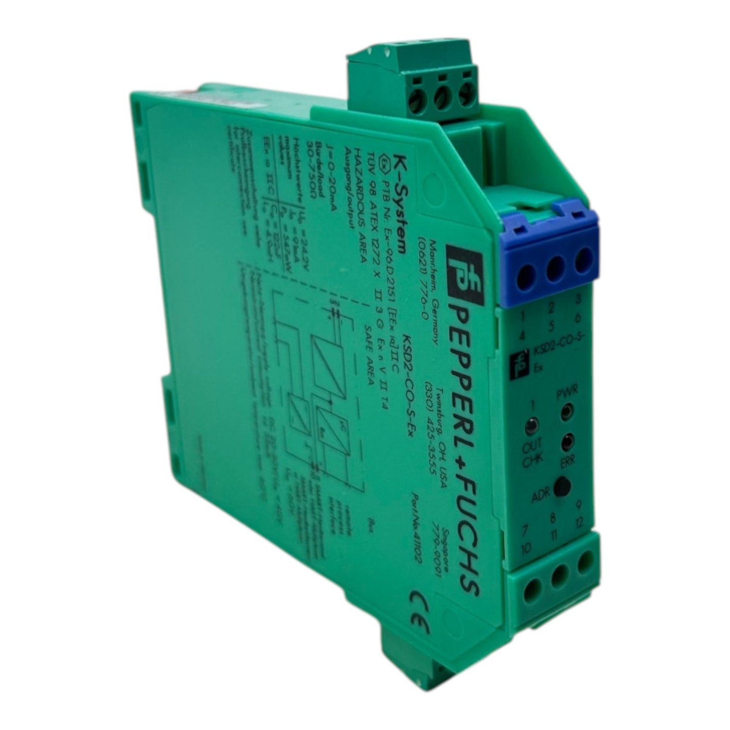 Pepperl+Fuchs Ausgangstrennwandler KSD2-CO-S-Ex 41102 DC20-30V/Um=40V ca.55mA
