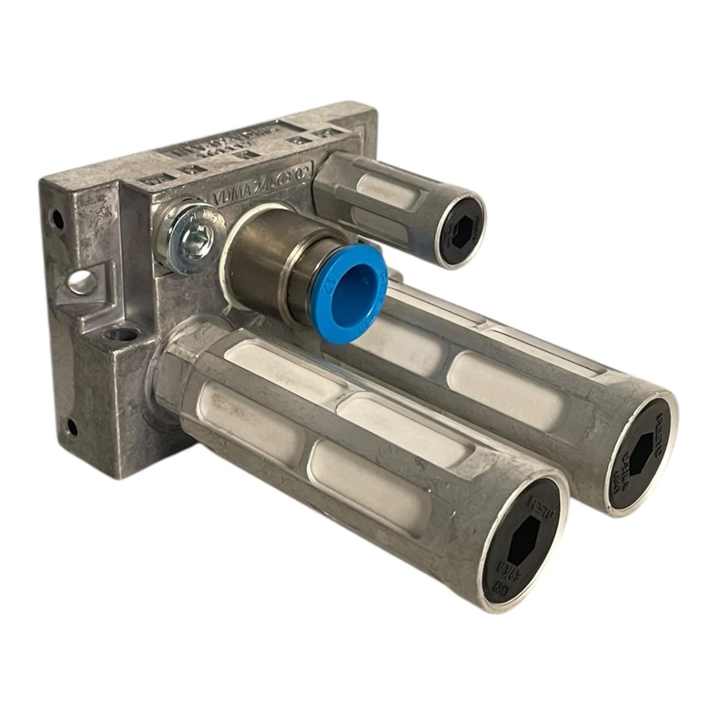 Festo Endplatte Pneumatik Festo Endplatte mit Schalldämpfern NEV-02-VDMA 161112