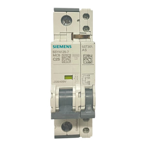 Siemens Leitungsschutzschalter 230/400V 10kA, 1-polig, C, 25A, T=70mm 5SY4125-7