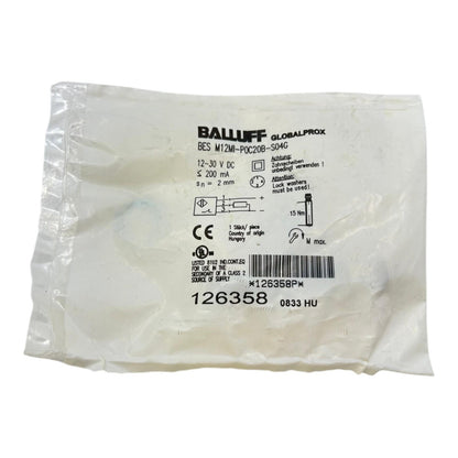Balluff Induktiver Näherungsschalter Sensor BES005F BES M12MI-POC20B-S04G