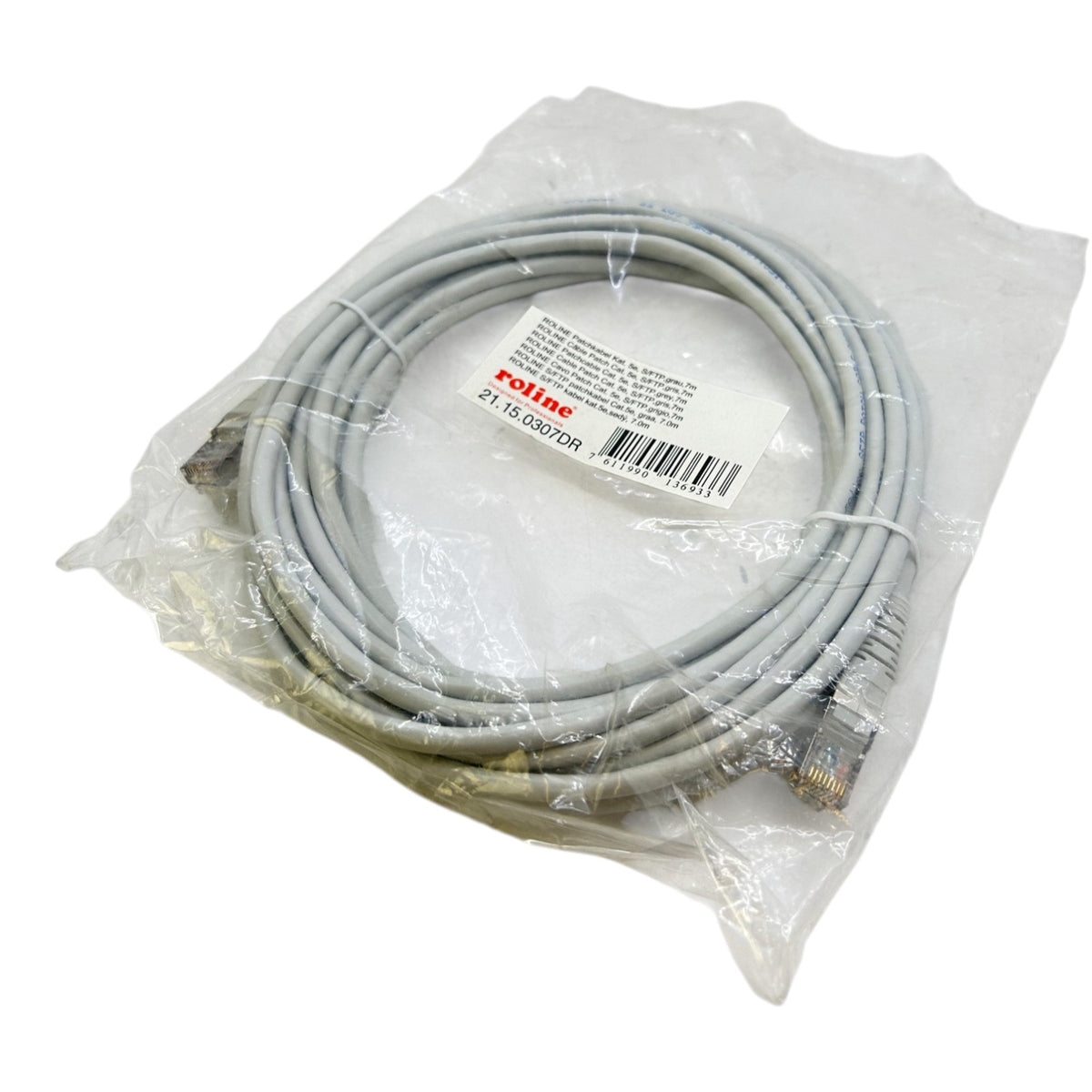 Roline Patchkabel Kat. 5e, S/FTP. grau 7m 21.15.0307DR