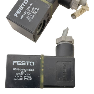 Festo Magnetspulen Pneuamtik Industrie Einsatz Festo Spule MSFG-24/42-50/60 4527