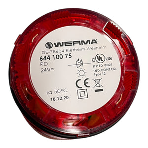 WERMA Signalleuchte 24V Blau Grün Orange Rot Schwarz Aufsatz 64081000 Industrie