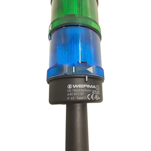 WERMA Signalleuchte 24V Blau Grün Orange Rot Schwarz Aufsatz 64081000 Industrie