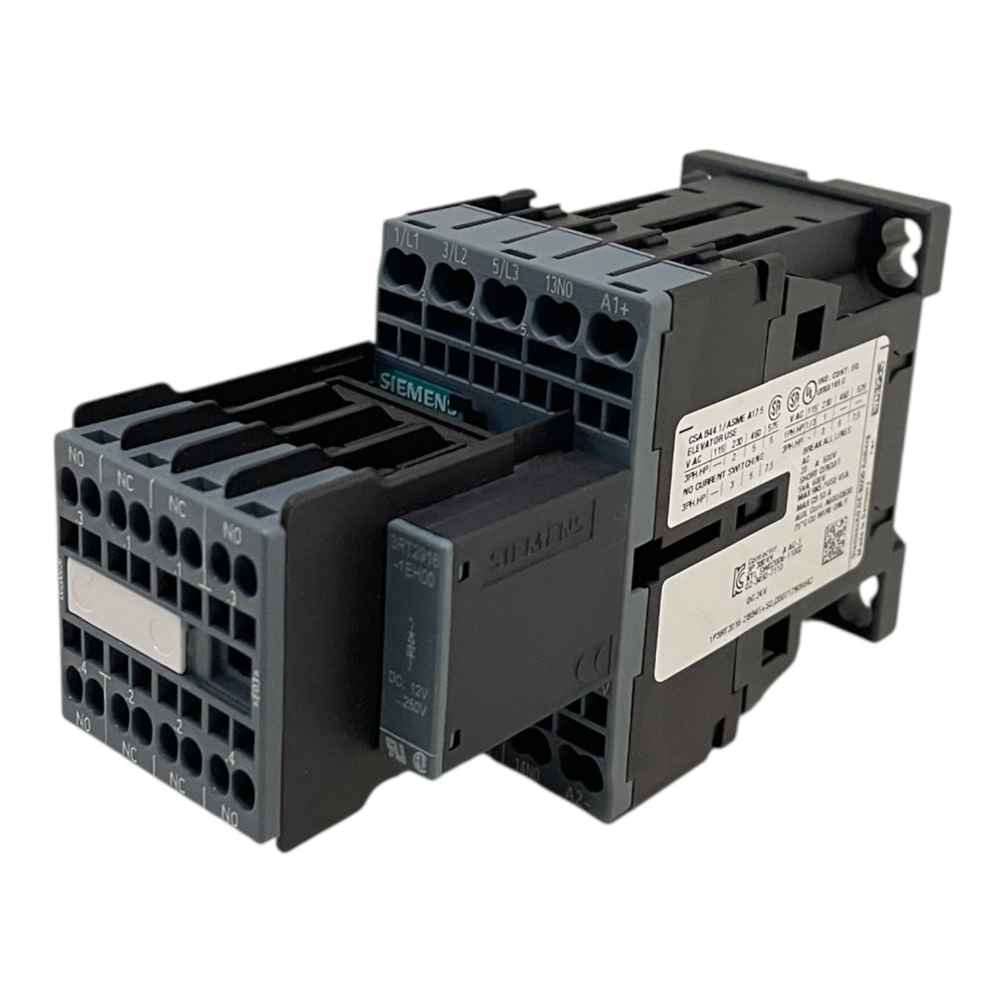 Siemens Leistungsschütz SIRIUS 3RT20162BB41  S00 24V DC 9A 4kW Federklemme
