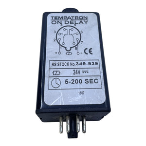 Tempatron 349-939 ON DELAY Zeitrelais 24V DC 5-200 SEC Industrie Einsatz Modul
