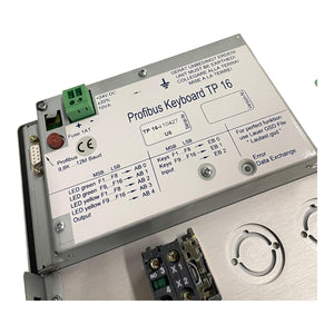 Lauer TP 16-i 10427 Profibus Keyboard Bedienterminal Bedienfeld Industrie