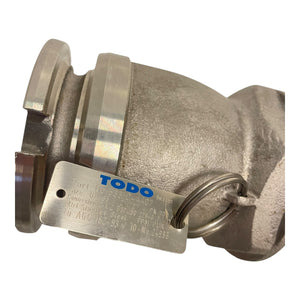 TODO 5331C-4407 Trockenkupplung Vaterteil DN65 / 2 1/2" Edelstahl PN10 Industrie