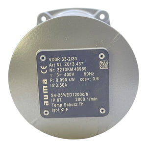 Auma Drehantrieb VD0R63-2/30 3~400V 0,090kW Automatisierungstechnik Industrie