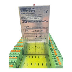 E-T-A SVS1-08-L4-S1-E0-C1 Stromverteiler + 4x ESS1-001-DC24V-3A/6A Industrie