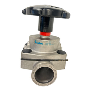 Realm VeeValv Edelstahl Membranventil Tri-Clamp Handventil Industrie Einsatz