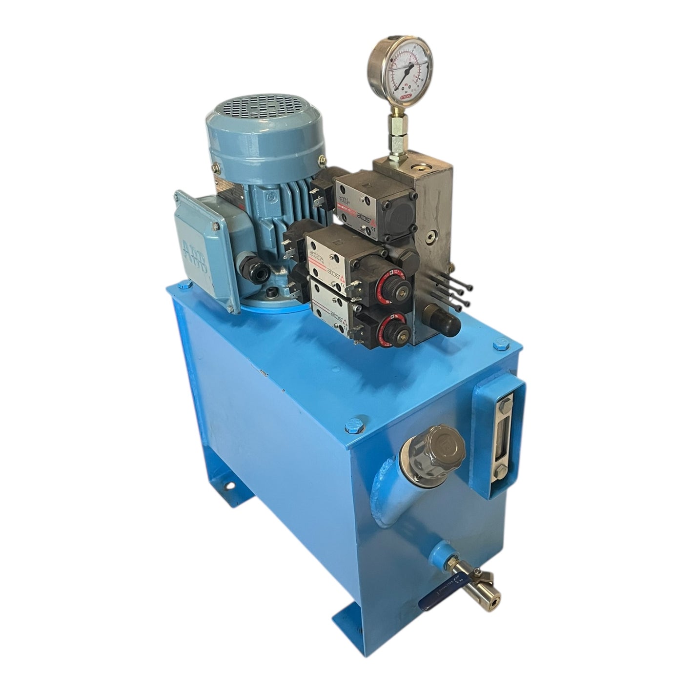 Hydraulikaggregat ABB Motor 0,25 kW Atos Ventile Kompaktaggregat Hydraulikanlage