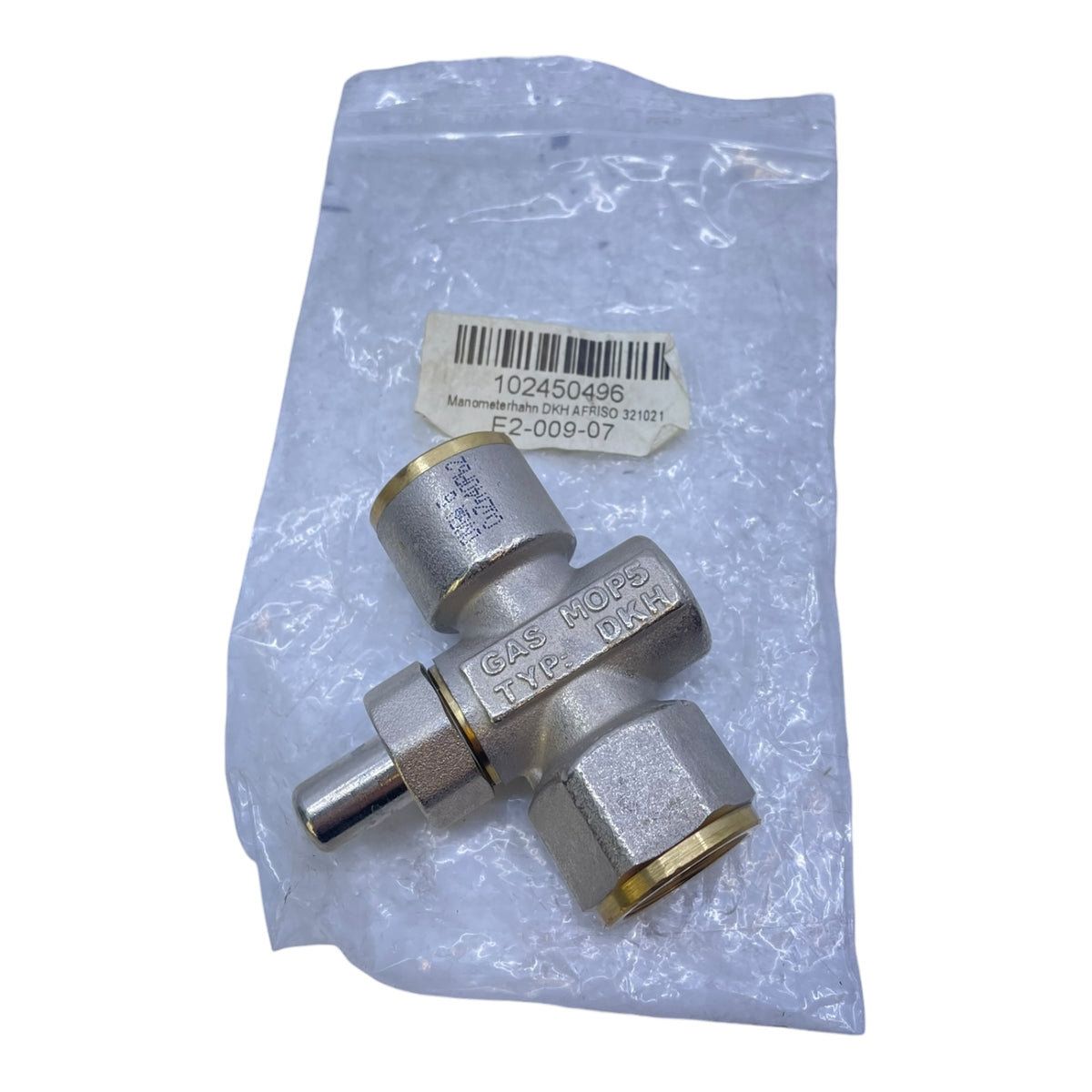 AFRISO 321021 Manometerhahn DKH Gas MOP5 Druckknopfhahn Industrie Einsatz