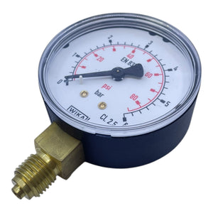 WIKA Manometer 0-2.5 bar 0-35 psi Druckanzeige Messing Anschluss unten Industrie